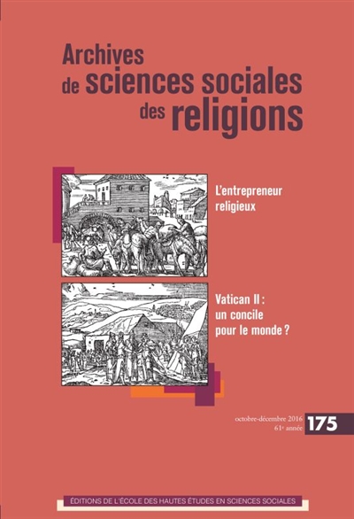Archives de sciences sociales des religions, n° 175. Figures de l'entrepreneur religieux