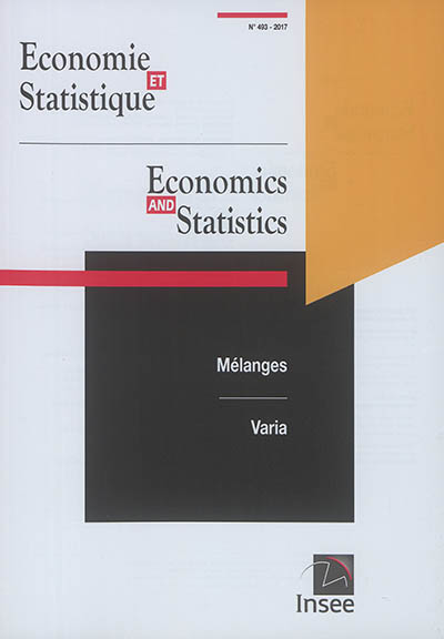 Economie et statistique, n° 493