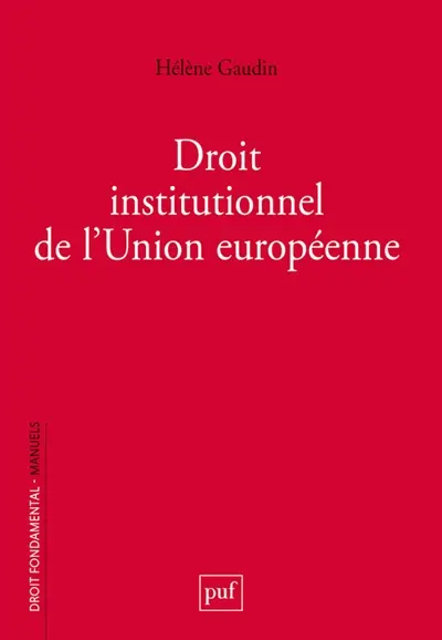 Droit institutionnel de l'Union européenne
