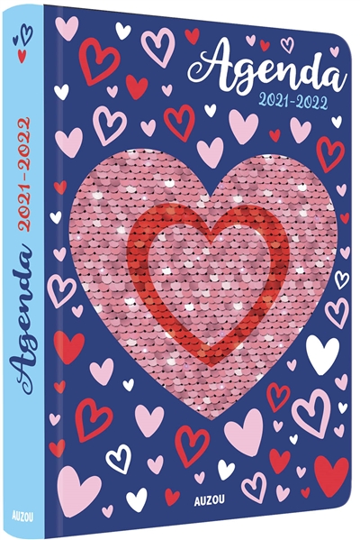 Agenda 2021-2022 : sequins coeur