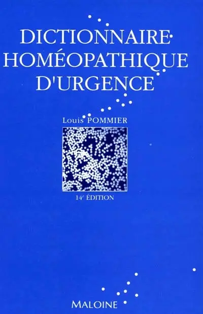 Dictionnaire homéopathique d'urgence