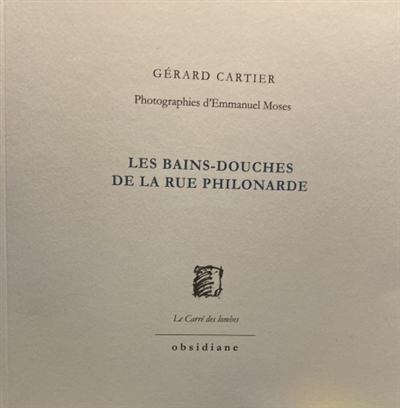 Les bains-douches de la rue Philonarde : poème