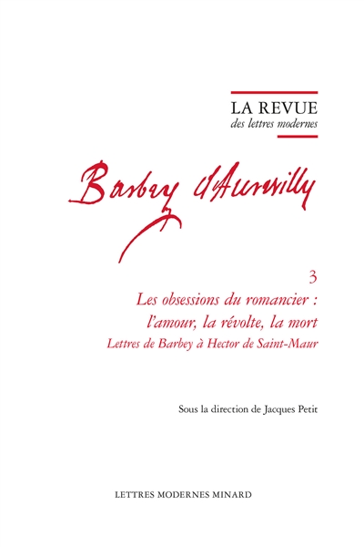 barbey d'aurevilly. vol. 3