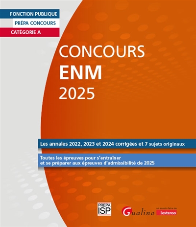 enm, concours 2025 : catégorie a