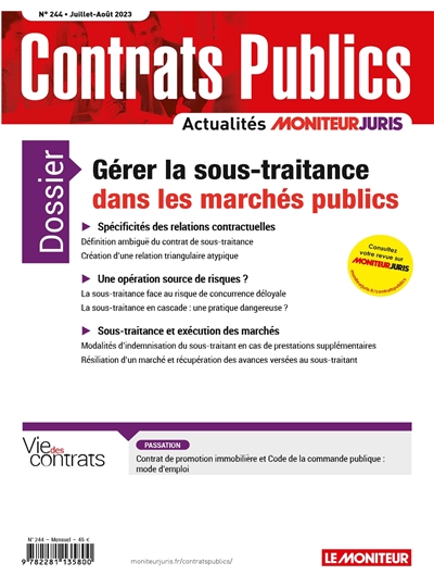 Contrats publics,...