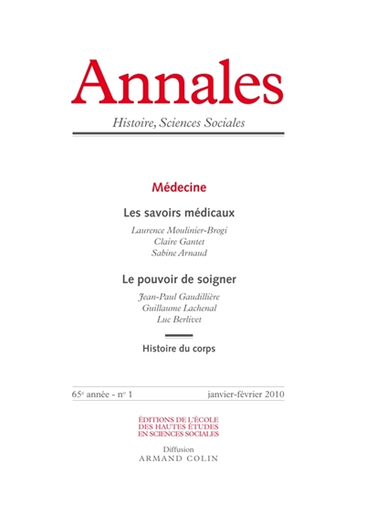Annales, n° 1 (2011). Environnement