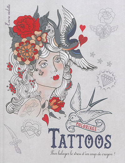 Tattoos : coloriage : grand format