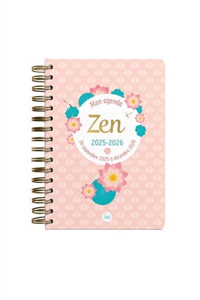 Mon agenda zen 2025-2026 : de septembre 2025 à décembre 2026