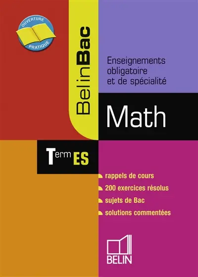 Math terminale ES, enseignements obligatoire et de spécialité