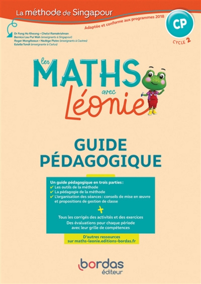 Les maths avec Léonie, CP cycle 2 : guide pédagogique