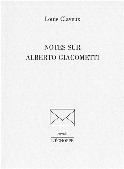 notes sur alberto giacometti