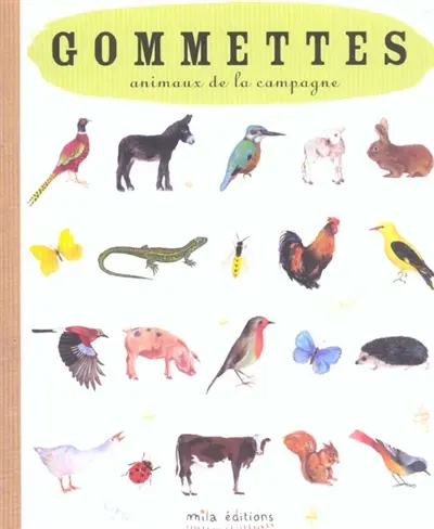 Animaux de la campagne : gommettes