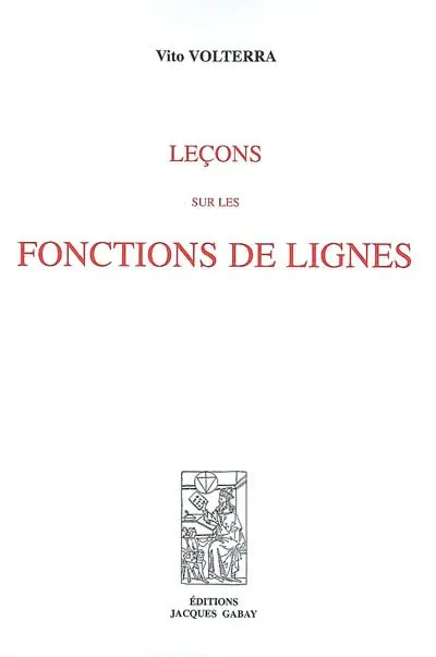 Leçons sur les fonctions de lignes