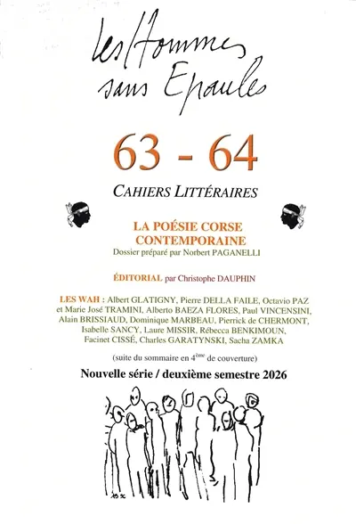 Les Hommes sans Epaules n°63/64, Dossier : LA POESIE CORSE CONTEMPORAINE : Cahiers littéraires