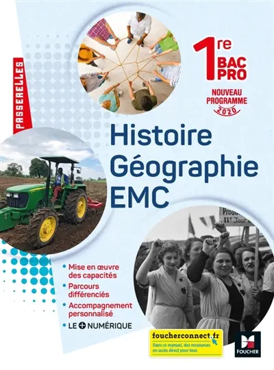 Histoire géographie, EMC, 1re bac pro : nouveau programme 2020