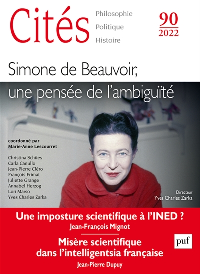 Cités, n° 89. Simone de Beauvoir, une pensée de l'ambiguïté