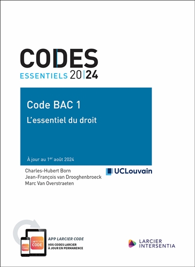 Code bac 1 : l'essentiel du...