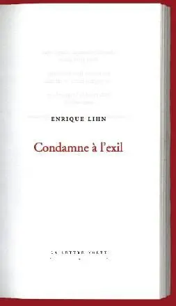 Condamné à l'exil