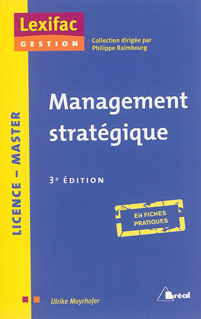 Management stratégique : licence, master