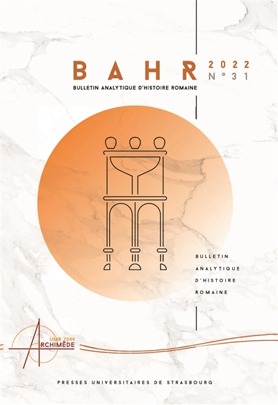 Bulletin analytique d'histoire romaine, n° 31