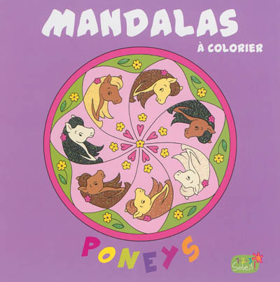 Mandalas à colorier : poneys