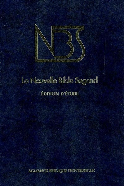 La Nouvelle Bible Segond, édition d'étude