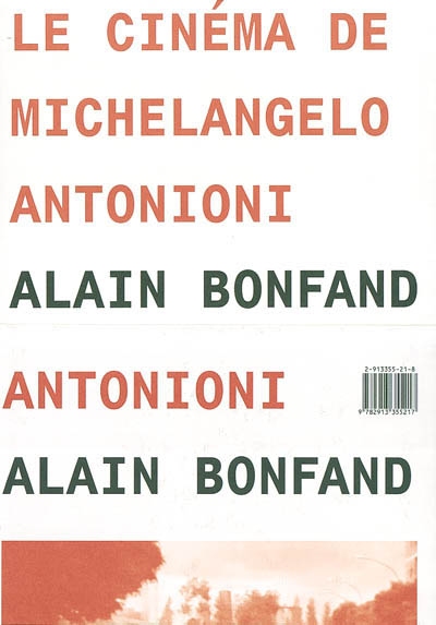 Le cinéma de Michelangelo Antonioni