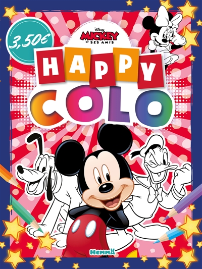 disney mickey et ses amis : happy colo (mickey, pluto et donald)