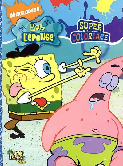 Bob l'éponge : super coloriage. Vol. 2. Attention aux coups de crayon !