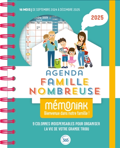 Agenda famille nombreuse Mémoniak 2025
