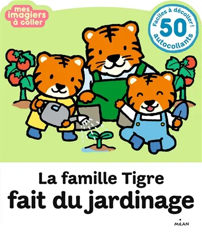La famille Tigre fait du jardinage