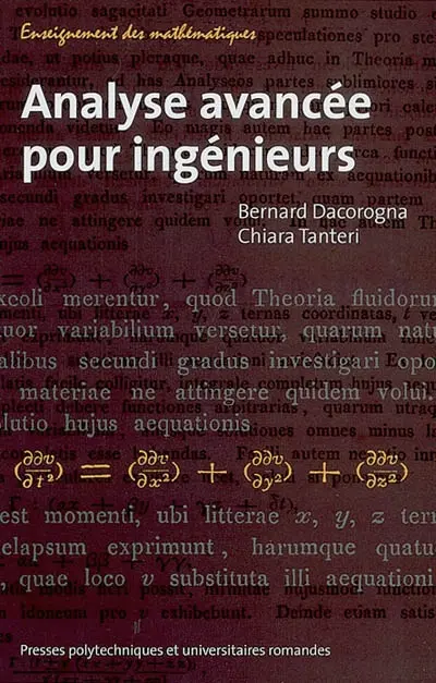 Analyse avancée pour ingénieurs