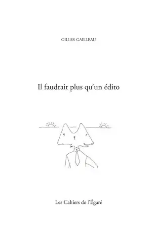 Il faudrait plus qu'un édito