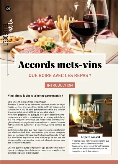 Accord mets-vins : que boire avec les repas ?