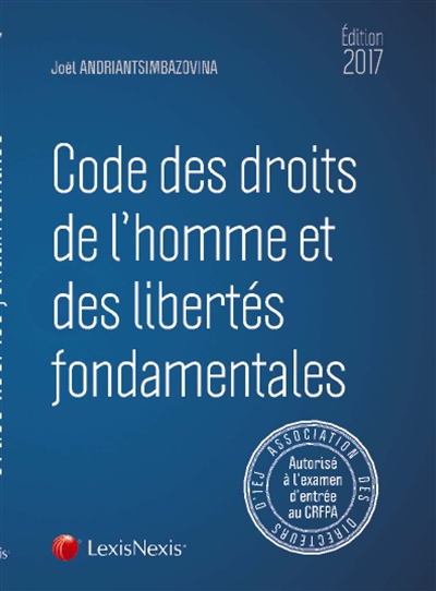 Code des droits de l'homme et des libertés fondamentales 2017