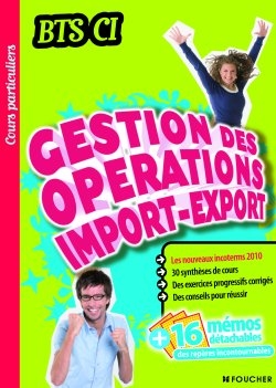 Gestion des opérations import-export, BTS CI