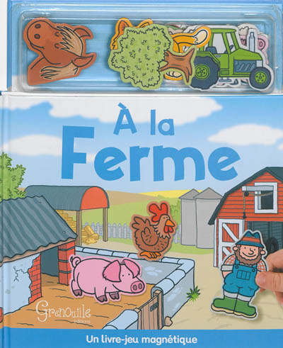 À la ferme : un livre-jeu magnétique