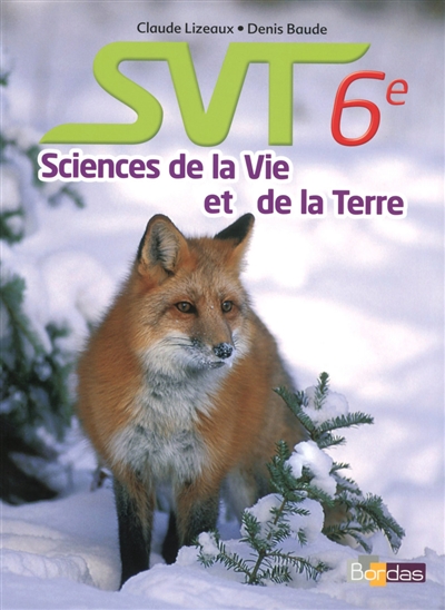 SVT, sciences de la vie et de la Terre, 6e