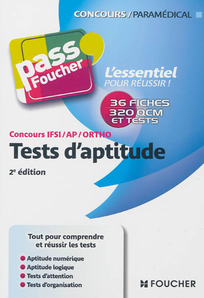 Tests d'aptitude : concours IFSI-AP-ORTHO