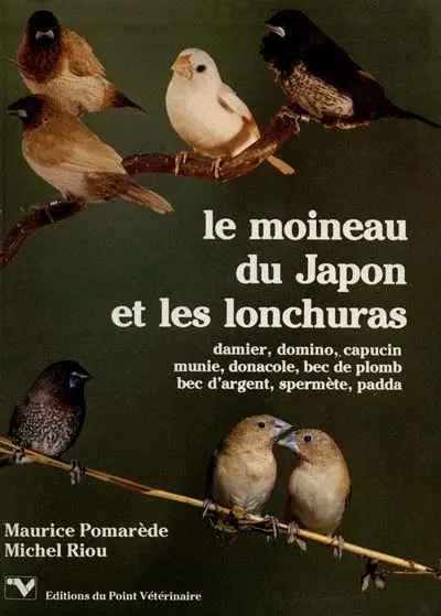Le Moineau du Japon et les lonchuras : damier, domino, capucin, munie, donacole, bec de plomb, bec d'argent spermète, padda