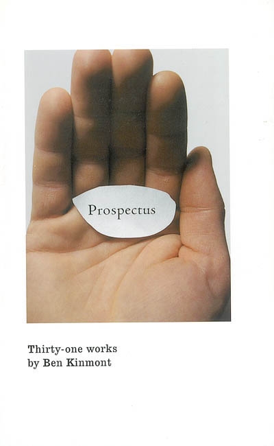 Prospectus, 1988-2002 : thirty-one works