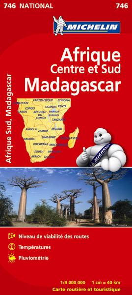 CARTE NATIONALE AFRIQUE CENTRE ET SUD, MADAGASCAR / AFRICA CENTRAL & SOUTH, MADAGASCAR