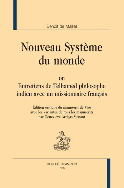 Nouveau système du monde ou Entretiens de Telliamed philosophe indien avec un missionnaire français