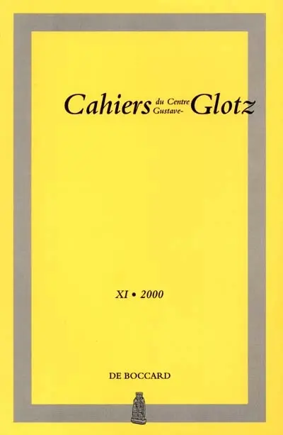 Cahiers du Centre G. Glotz, n° 11. 1999