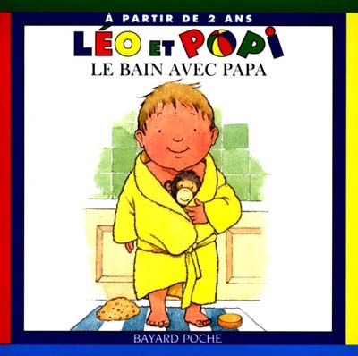 Léo et Popi le bain avec papa