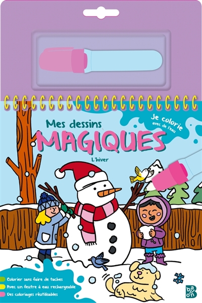 Mes dessins magiques : L'hiver