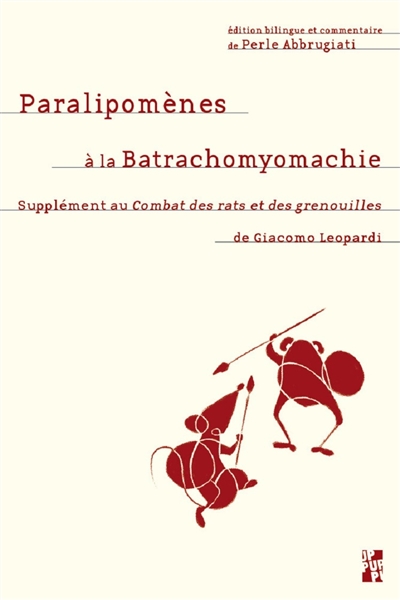 Paralipomènes à la...