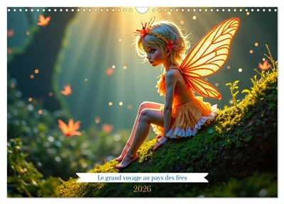 Le grand voyage au pays des fées (Calendrier mural 2026 DIN A3 vertical), CALVENDO calendrier mensuel : Découverte du fabuleux pays des fées
