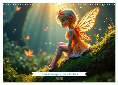 Le grand voyage au pays des fées (Calendrier mural 2026 DIN A3 vertical), CALVENDO calendrier mensuel : Découverte du fabuleux pays des fées