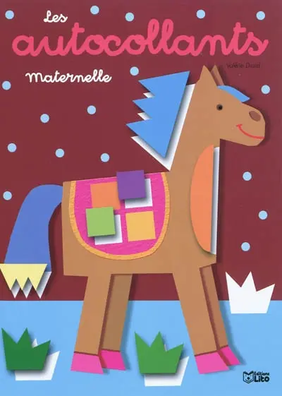 Les autocollants maternelle. Cheval